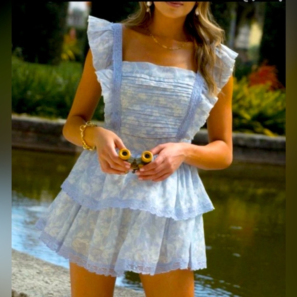 NWT Krewe Du Q Blue Mustique Dress